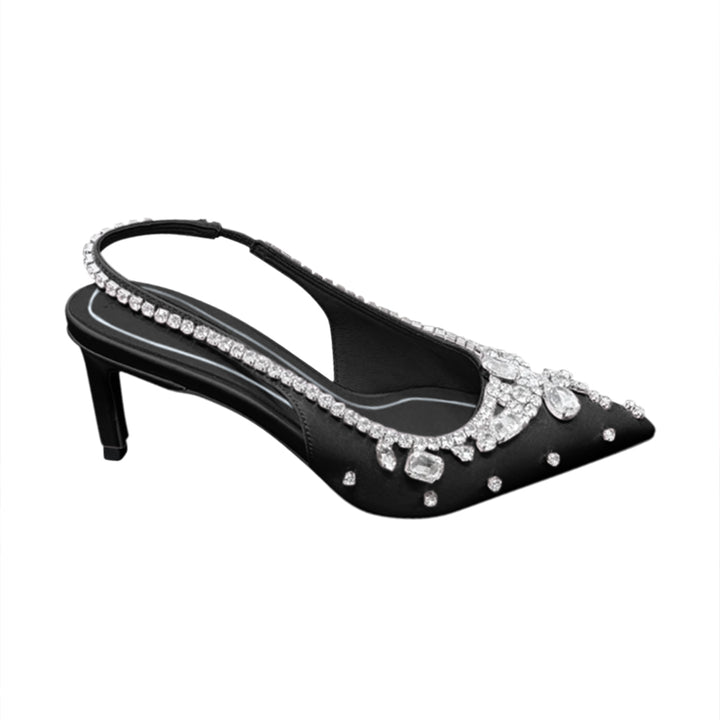 VEDFA Diamante High Heel Sandals - 6.5cm