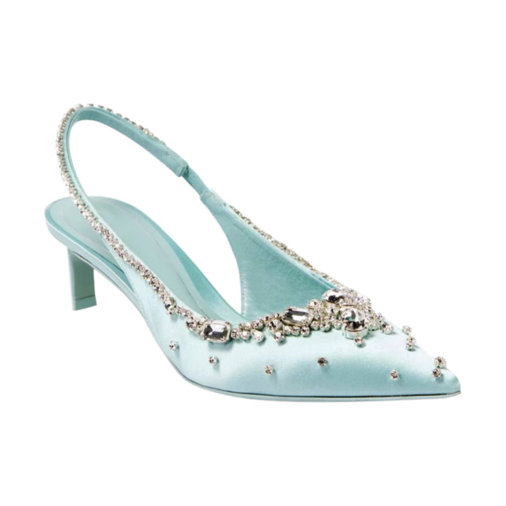 VEDFA Diamante Mid Heel Sandals - 5cm