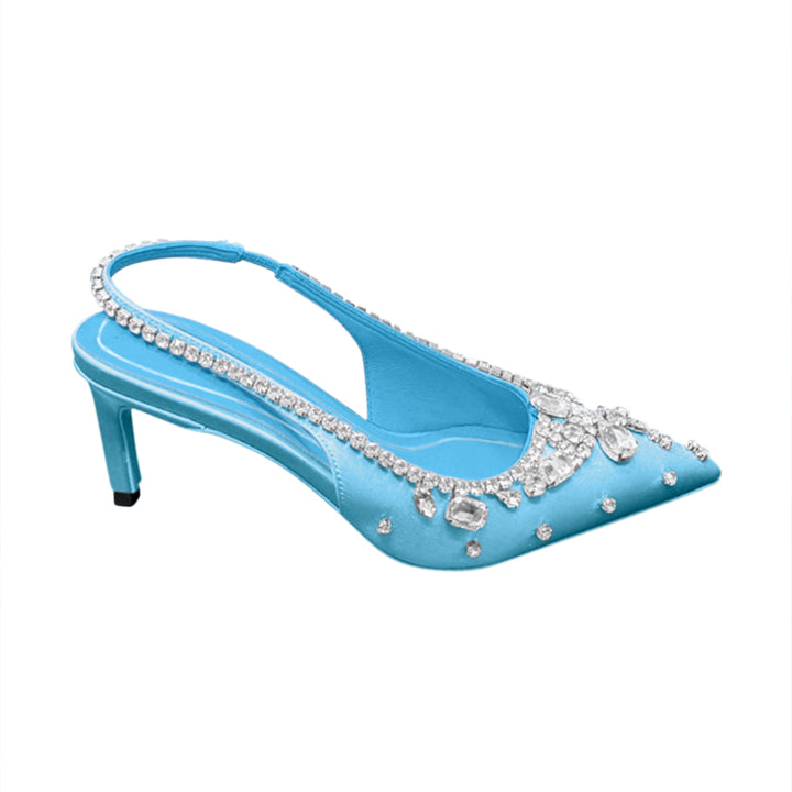 VEDFA Diamante High Heel Sandals - 6.5cm