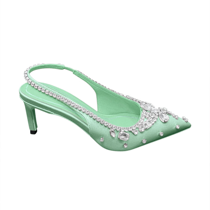 VEDFA Diamante High Heel Sandals - 6.5cm