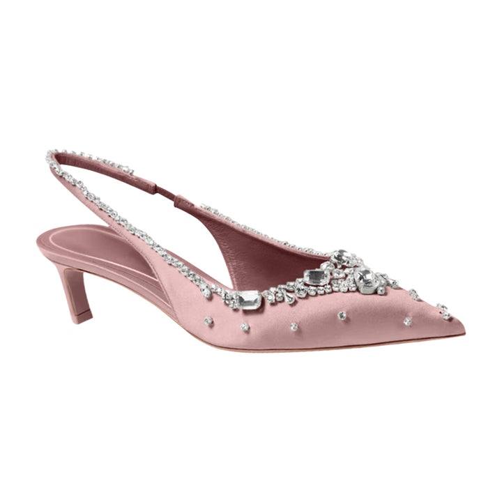 VEDFA Diamante Mid Heel Sandals - 5cm