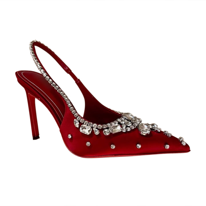 VEDFA Diamante High Heel Sandals - 10cm