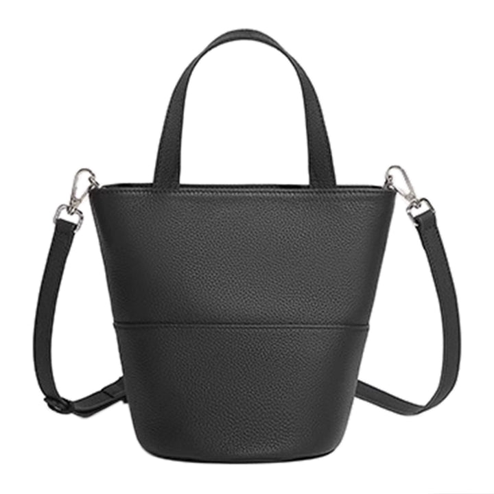 VEFFU Leather Bucket Bag