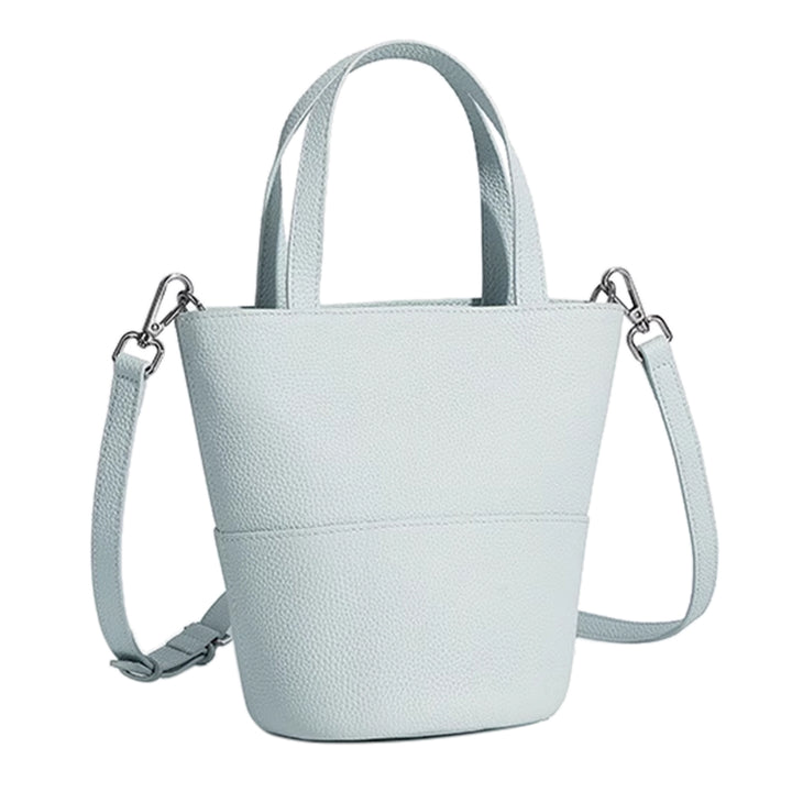 VEFFU Leather Bucket Bag