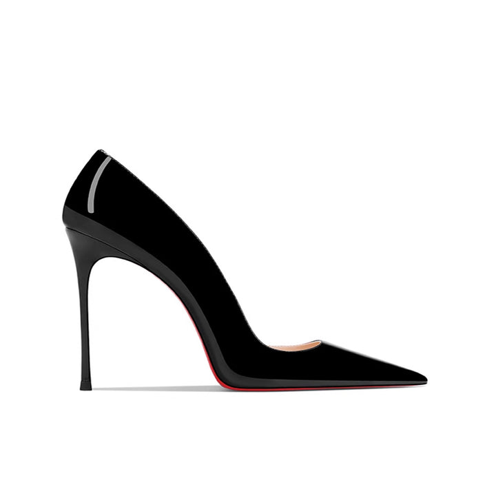 VEKUA Patent Leather Mid Heel Pumps - 8cm