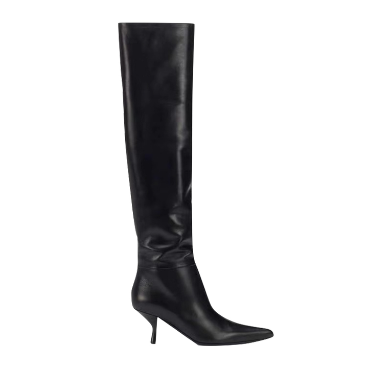 VERIU Kitten Heel Over The Knee Boots