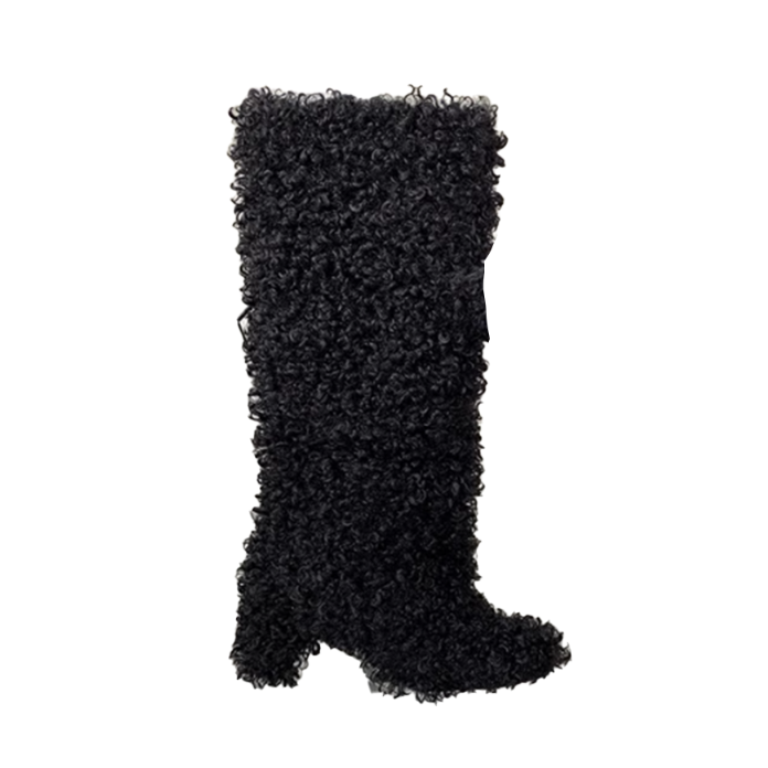 VERUO Block Heel Knee High Boots