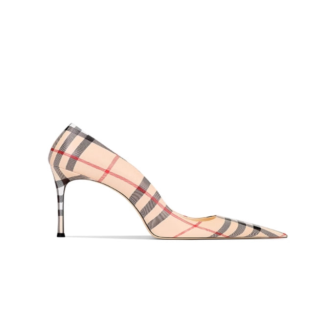 VESTU Striped Mid Heel Pumps - 6cm