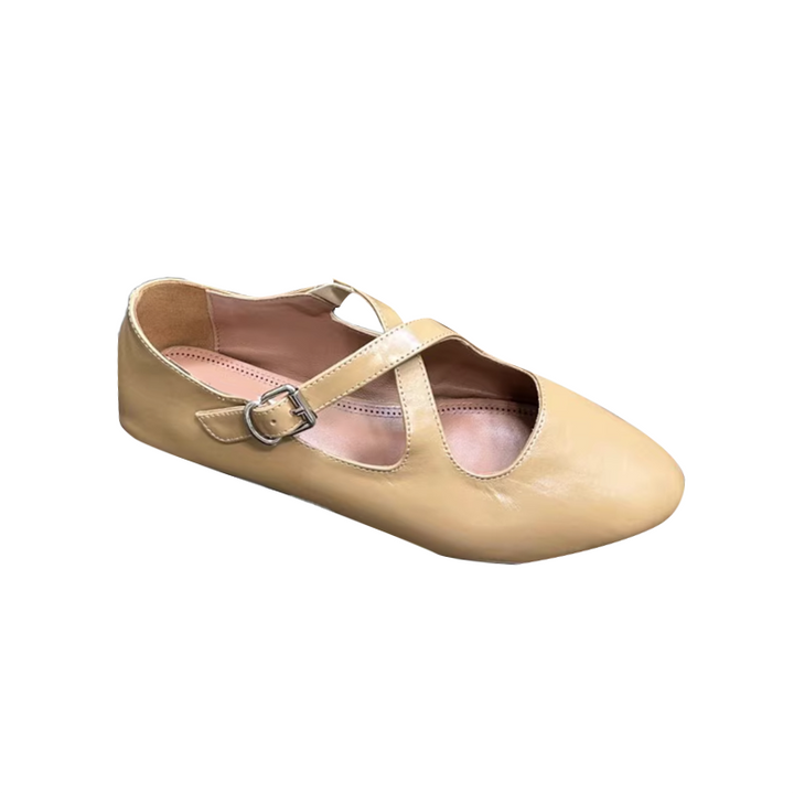 VIANN Cross Flat Ballet Shoes