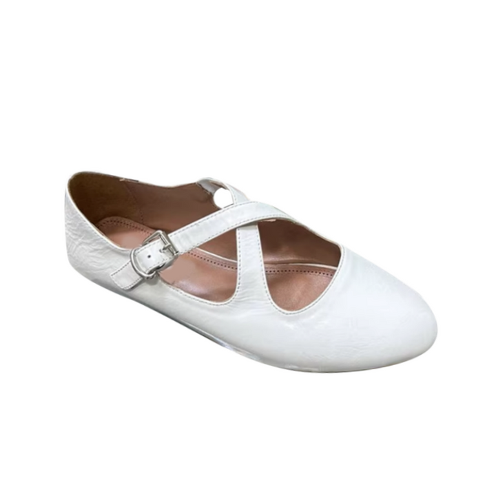 VIANN Cross Flat Ballet Shoes