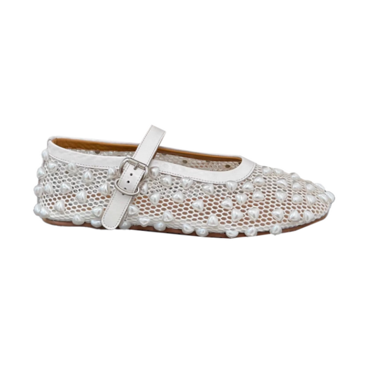 VIANN Pearl Flat Ballet Shoes