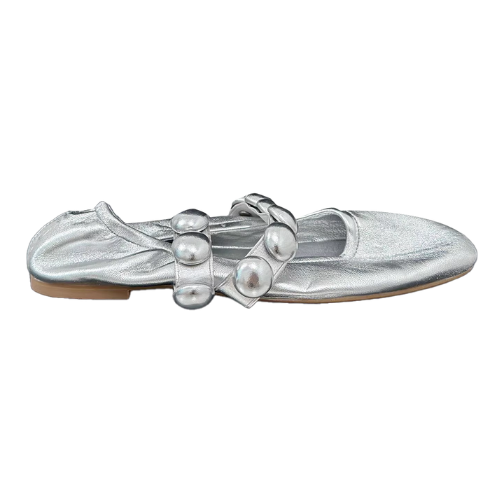 VIANN Studded Flat Ballet Shoes