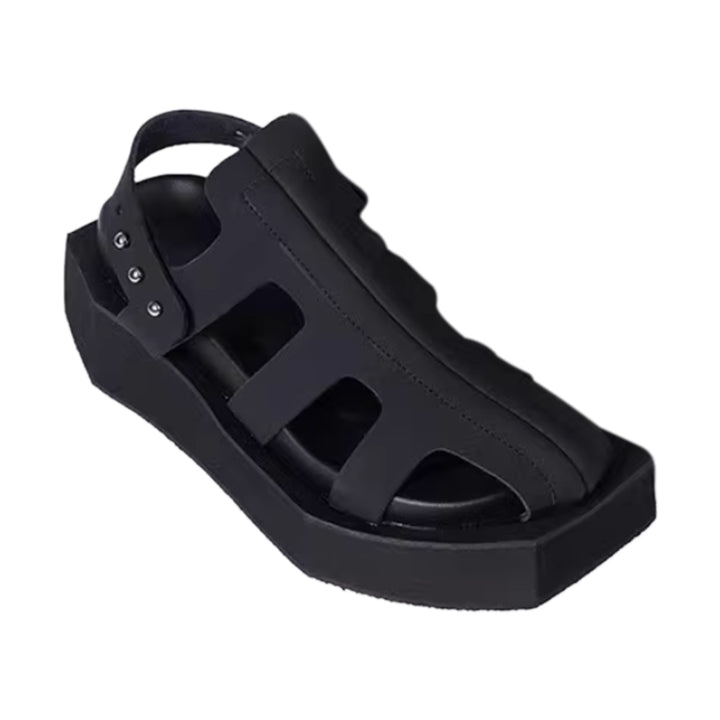 VIARE CUT OUT PLATFORM SANDALS