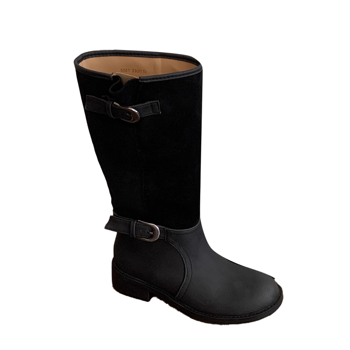 VJEKA Buckled Knee High Boots