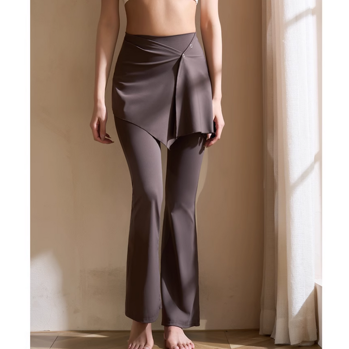 VOCBI Yoga Pilates Double Layers Fitted Stretch Leggings