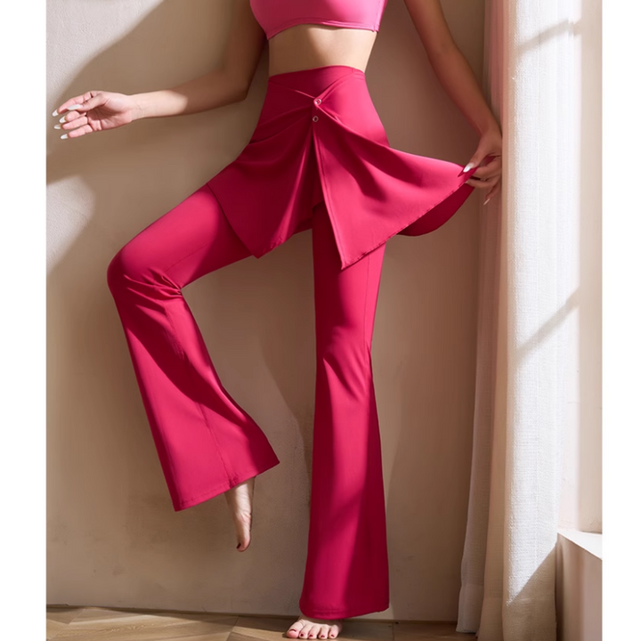 VOCBI Yoga Pilates Double Layers Fitted Stretch Leggings