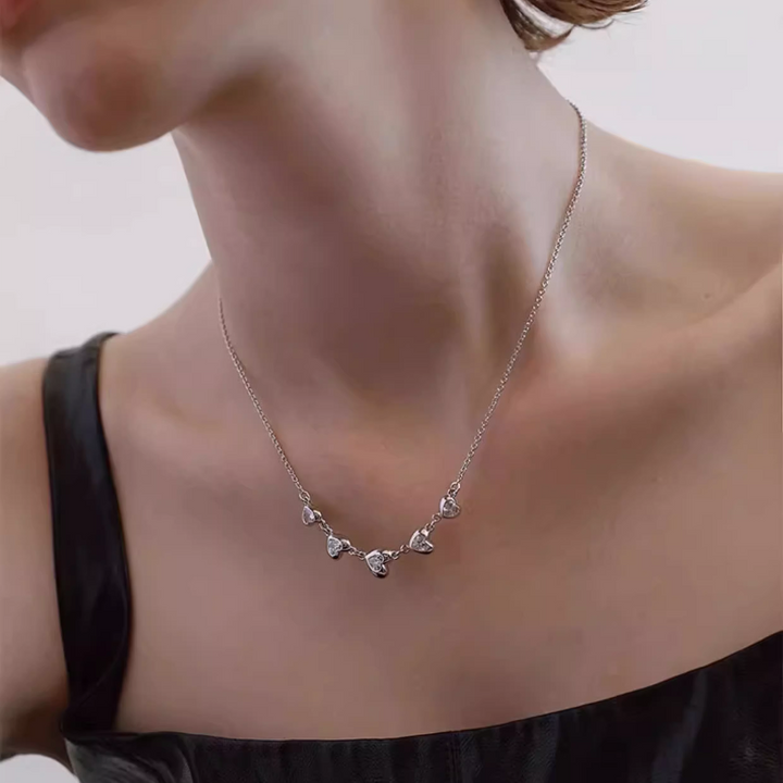VOGRA Diamante Heart Necklace