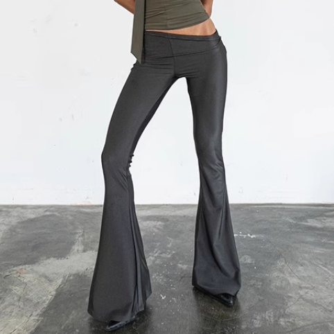 VOIXA Basic Flared Pants