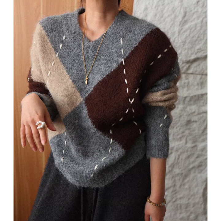 VOLCI Square Knitwear Sweater