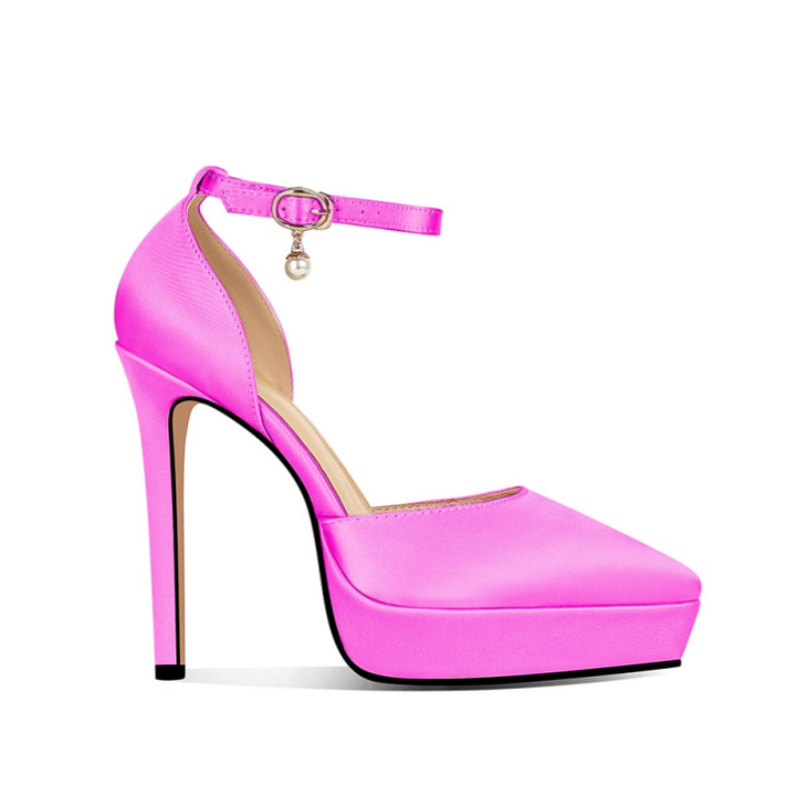 VOLEE Ankle Strap High Heel Sandals