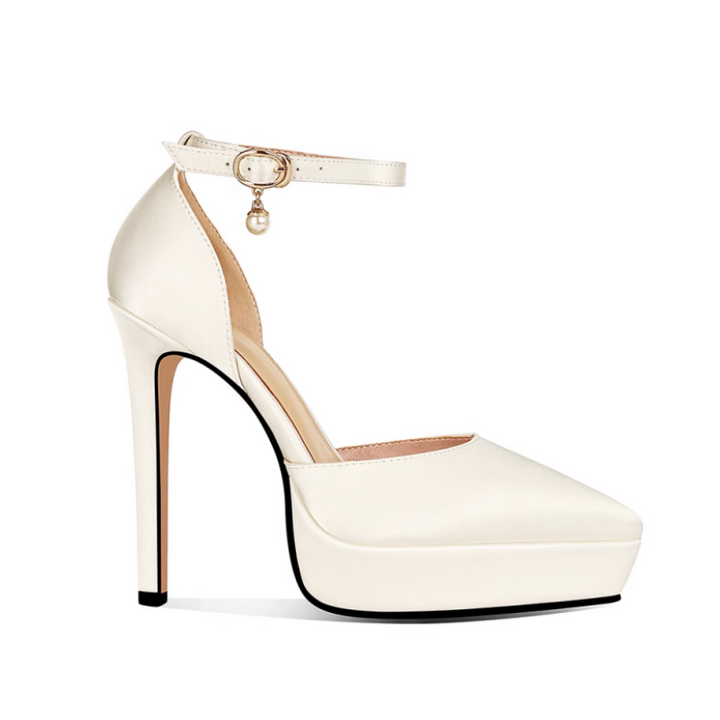 VOLEE Ankle Strap High Heel Sandals