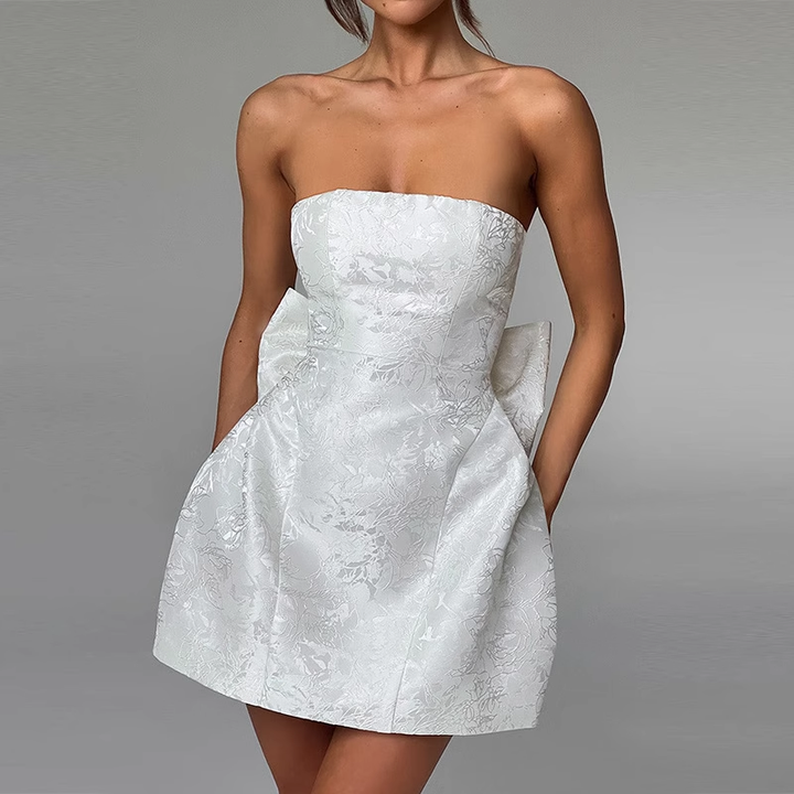 VONKI Tube Mini Evening Dress Gown