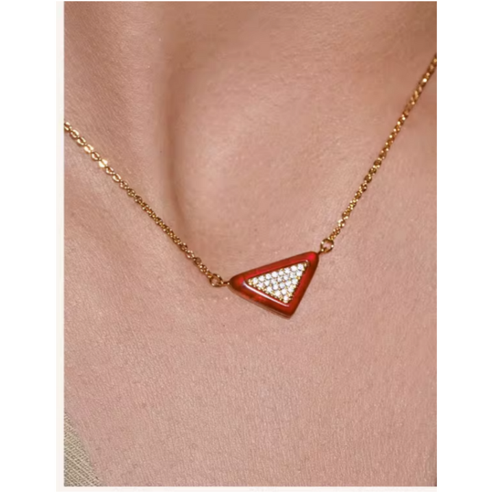 VORSA Diamante Triangle Necklace
