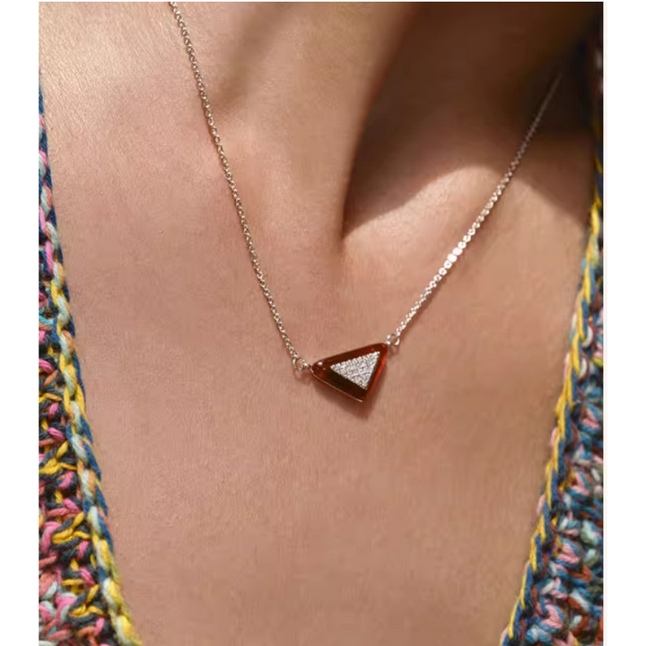 VORSA Diamante Triangle Necklace