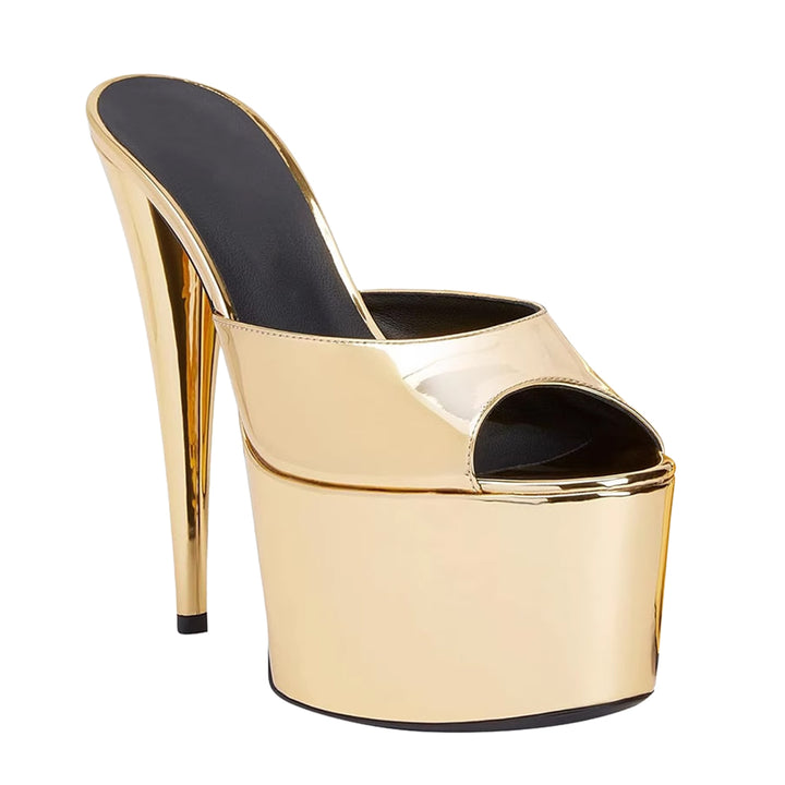 VOTCA Stiletto High Heel Mules Sandals