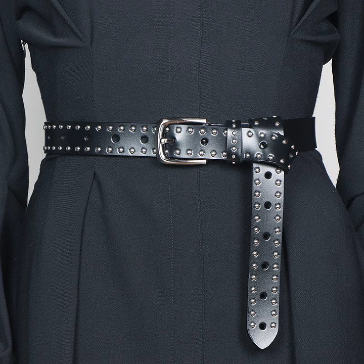 VOTSA Studded Girdle Belt