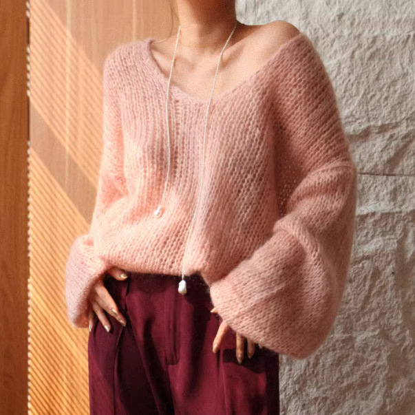 VUCMI Oversized Knitwear Sweater