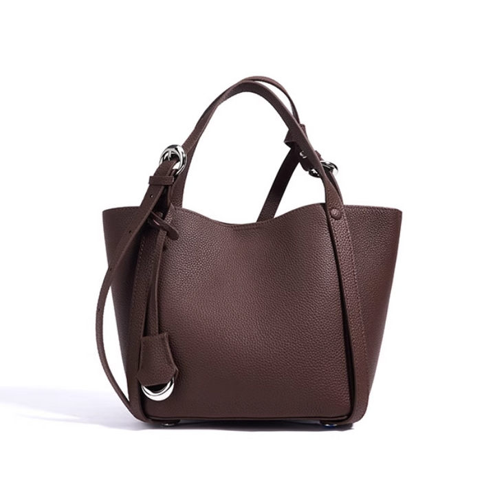 VUERC Leather Bucket Bag