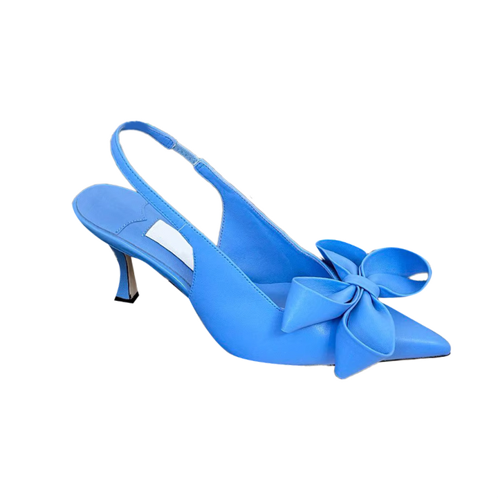 VUIEK Bow Kitten Heel Sandals