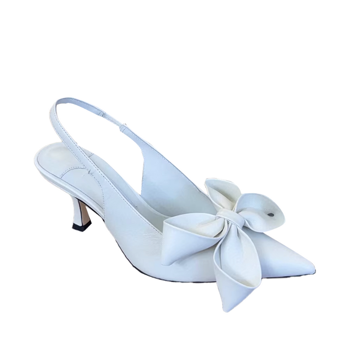 VUIEK Bow Kitten Heel Sandals