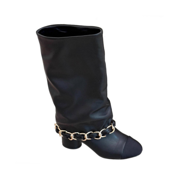 VUMRA Chain Knee High Boots