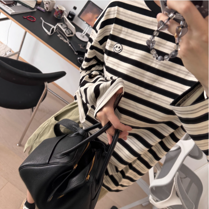 VUNAC Striped Long Sleeves Top