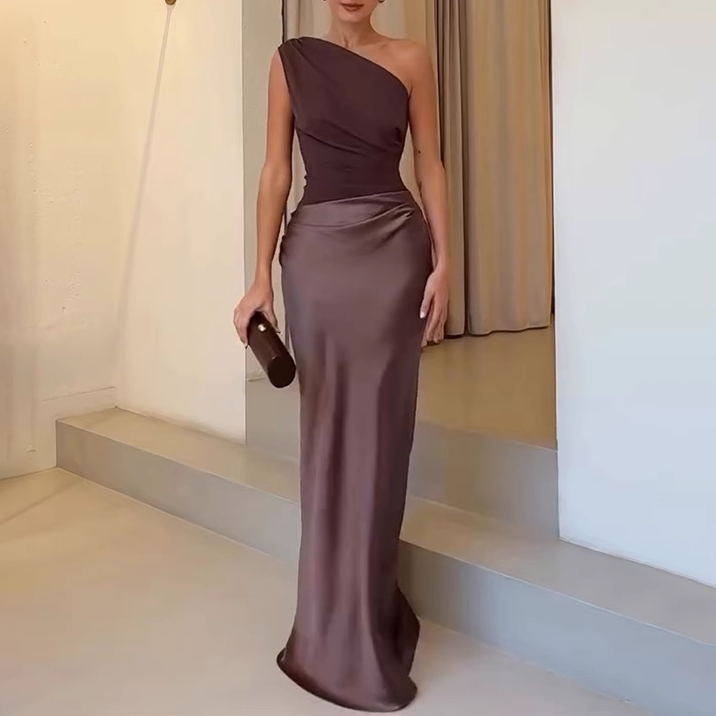 VUSAH One-Shoulder Maxi Dress