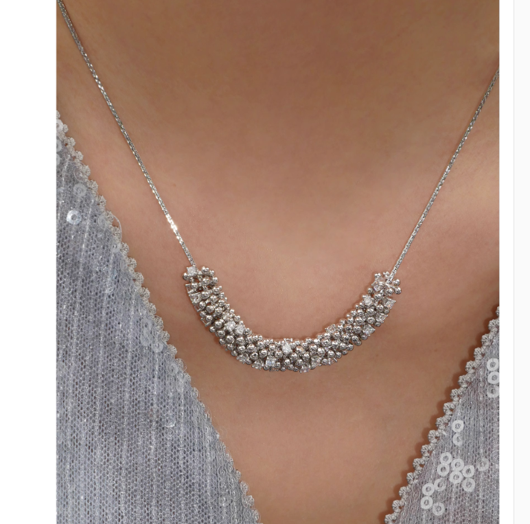 VUSIO Diamante And Ball Necklace