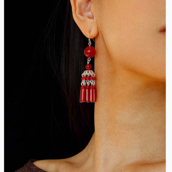 VUTCO Fringed Earrings - Pair