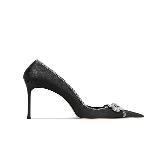 VUTRI Diamante Stiletto Heel Pumps - 6cm