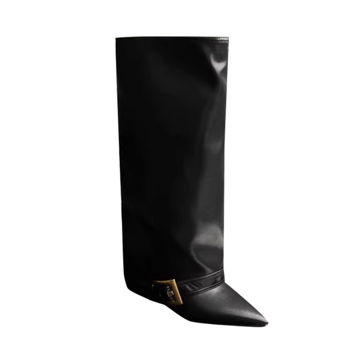 VUXIC Buckled Knee High Boots