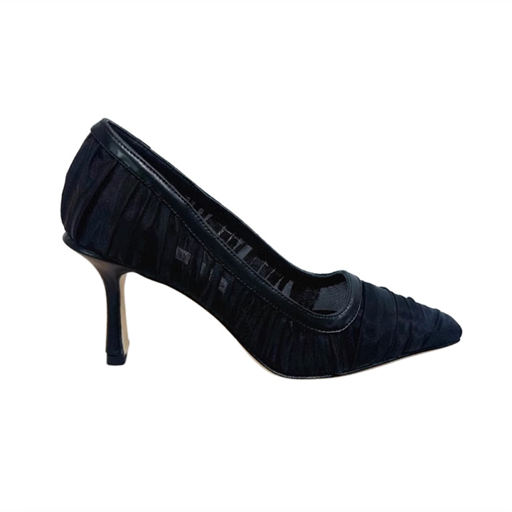 WELVI Mesh High Heel Pumps