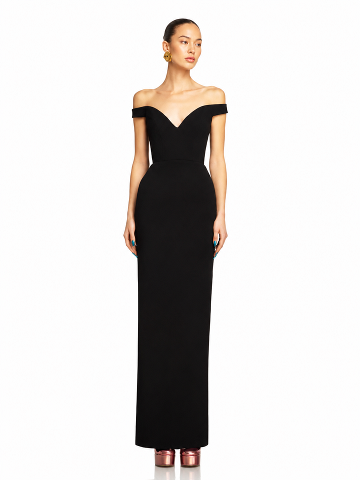 XAVRI Off-Shoulder Evening Dress Gown