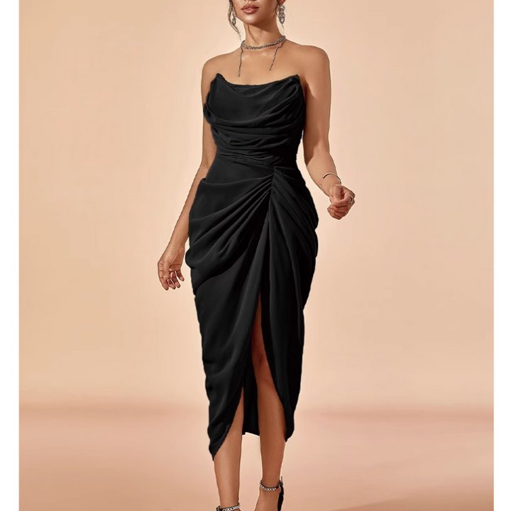 XENAV Slip Cami Evening Dress Gown