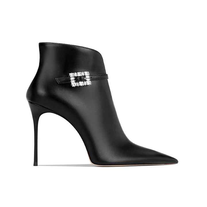 XOJIA Diamante Ankle Boots - 8cm