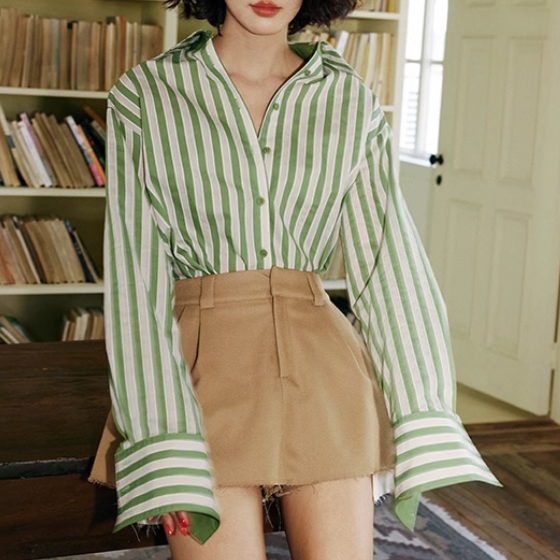 XRETI Striped Long Sleeves Shirt