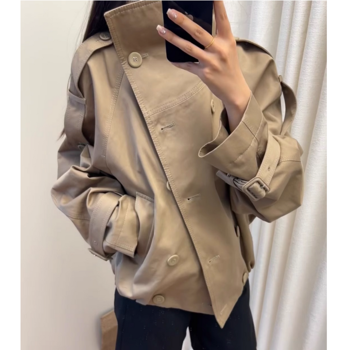 XUDAN Lapel Biker Jacket