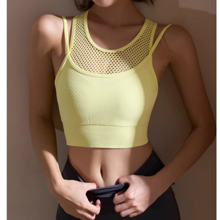 YOLDA Yoga Pilates Cut Out Fitted Sports Bra