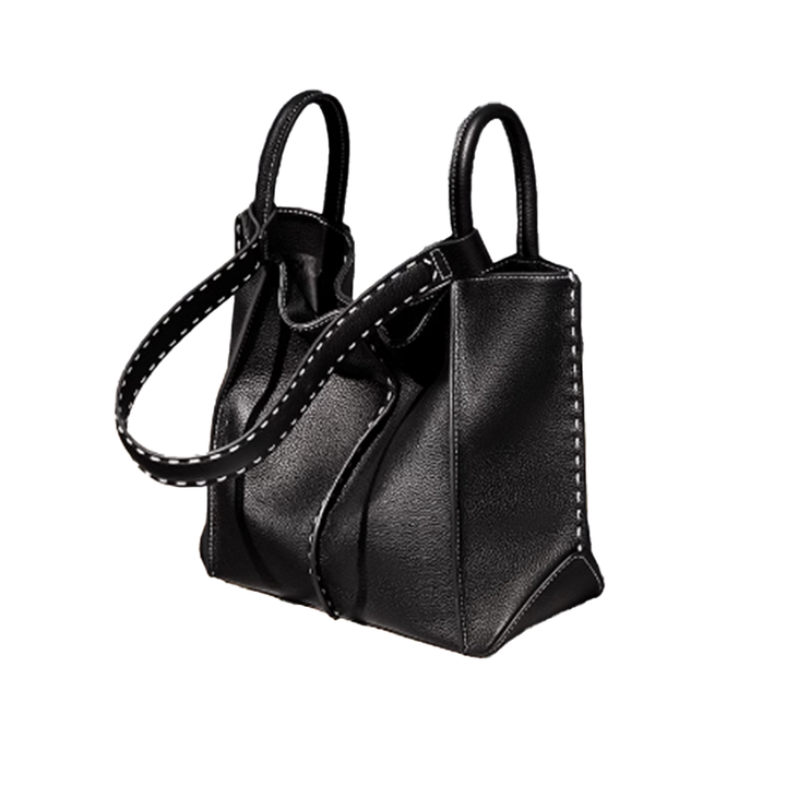 YUJNI Leather Oversized Tote Bag