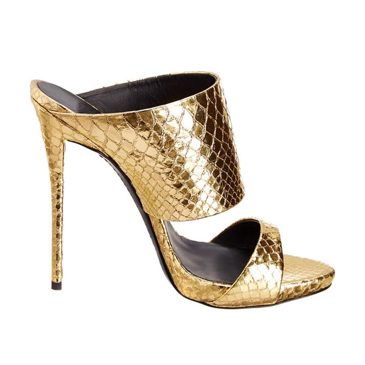 ZAVRU Leather Mules Sandals